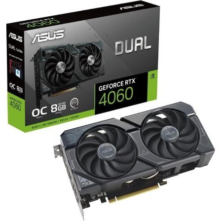 Tarjeta Gráfica Asus Dual GeForce RTX 4060 OC/ 8GB GDDR6