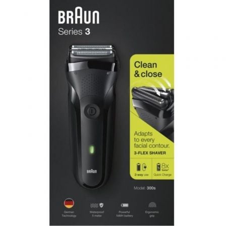 Afeitadora Braun Series 3 300S/ con batería