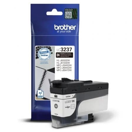 Cartucho de Tinta Original Brother LC3237BK/ Negro