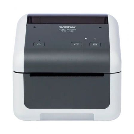 Impresora de Etiquetas y Tickets Brother TD-4210D/ Térmica Directa/ Ancho etiqueta 118mm/ USB-RS-232C/ Blanca y Negra