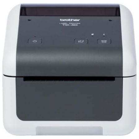 Impresora de Etiquetas y Tickets Brother TD-4520DN/ Térmica/ Ancho etiqueta 118mm/ USB-RS232-Ethernet/ Blanca y Negra