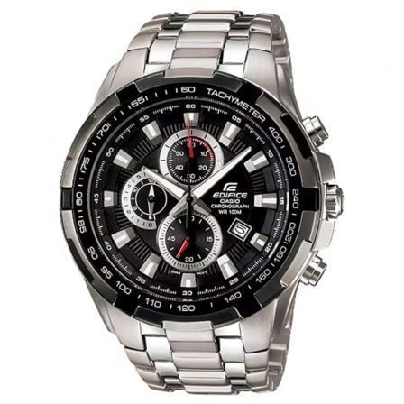 Reloj Analógico Casio Edifice Classic EF-539D-1AVEF/ 53mm/ Plata y Negro