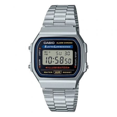 Reloj Digital Casio Vintage Iconic A168WA-1YES/ 38mm/ Negro y Plata