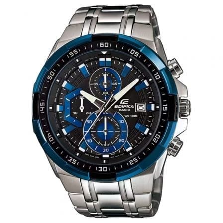 Reloj Analógico Casio Edifice Classic EFR-539D-1A2VUEF/ 54mm/ Plata y Azul