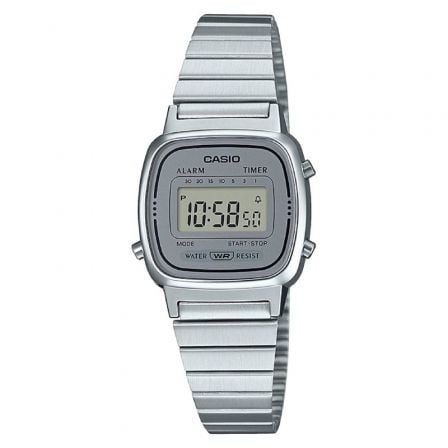 Reloj Digital Casio Vintage Mini LA670WEA-7EF/ 30mm/ Plata