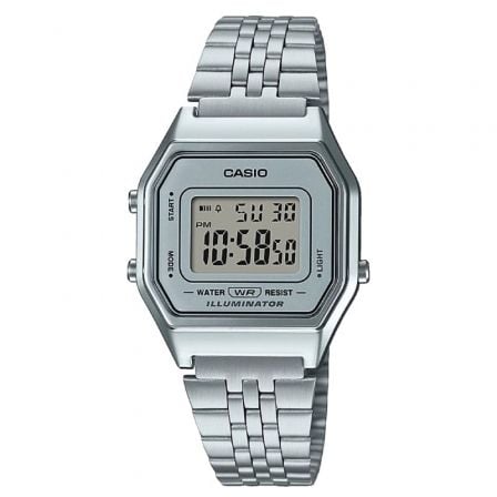 Reloj Digital Casio Vintage Iconic LA680WEA-7EF/ 33mm/ Gris y Plata