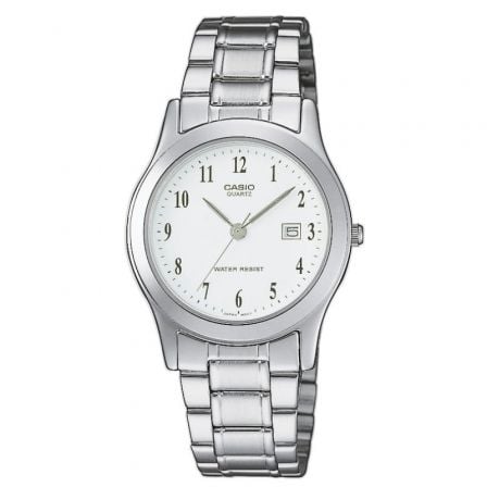 Reloj Analógico Casio Collection Women LTP-1141PA-7BEG/ 36mm/ Plata y Blanco