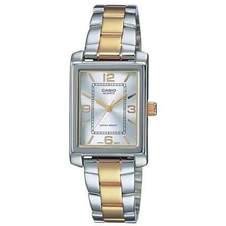 Reloj Analógico Casio Collection Women LTP-1234PSG-7AEG/ 32mm/ Plata y Dorado