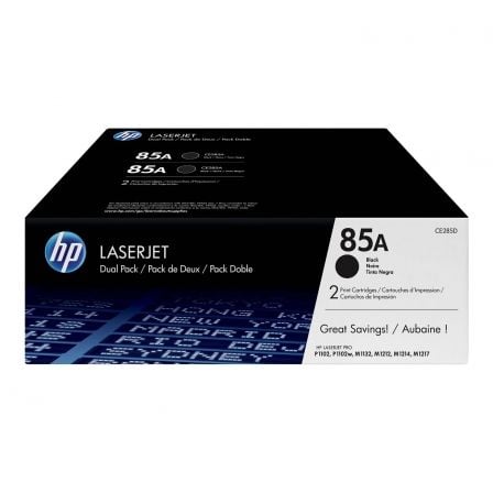 Toner Original HP nº85A Multipack/ 2x Negro