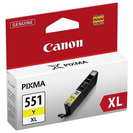 Cartucho de Tinta Original Canon CLI-551Y XL Alta Capacidad/ Amarillo