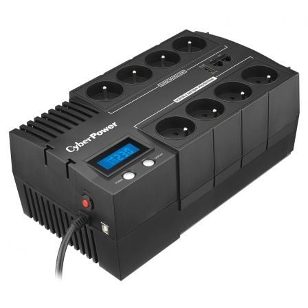 SAI Línea Interactiva Cyberpower BR700ELCD/ 700VA-420W/ 8 Salidas/ Formato Bloque