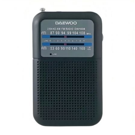 Radio Portátil Daewoo DW1008/ Negra