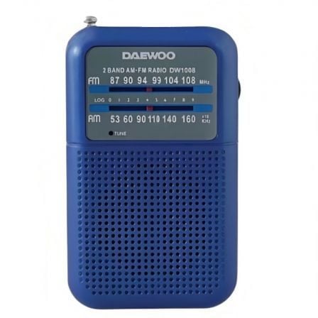 Radio Portátil Daewoo DW1008/ Azul