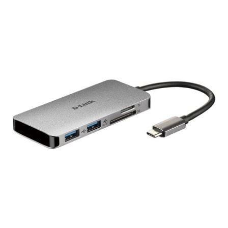 Docking USB Tipo-C D-Link DUB-M610/ 2xUSB/ 1xUSB Tipo-C PD/ 1xThunderbolt 3/ 1xHDMI/ 1xLector Tarjetas SD/ Gris