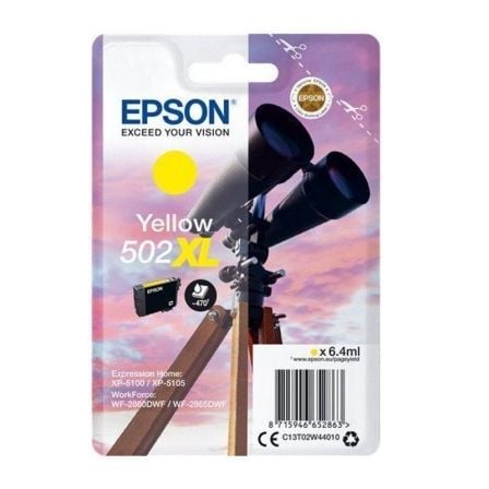 Cartucho de Tinta Original Epson nº502 XL Alta Capacidad/ Amarillo