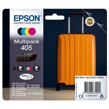 Cartucho de Tinta Original Epson nº405 Multipack/ Negro/ Cian/ Amarillo/ Magenta