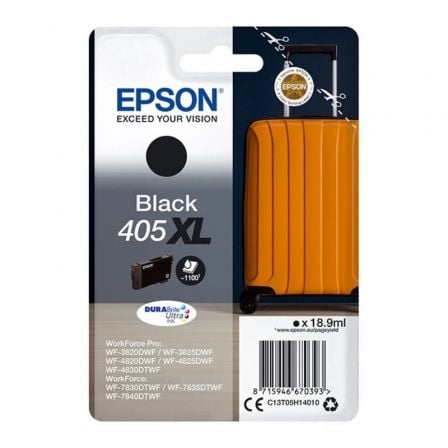 Cartucho de Tinta Original Epson nº405 XL Alta Capacidad/ Negro