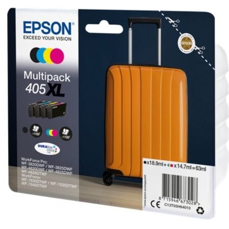 Cartucho de Tinta Original Epson nº405 XL Alta Capacidad Multipack/ Negro/ Cian/ Amarillo/ Magenta