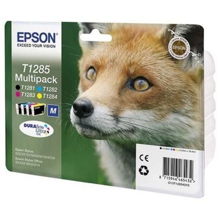 Cartucho de Tinta Original Epson T1285 Multipack/ Negro/ Cian/ Amarillo/ Magenta