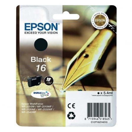 Cartucho de Tinta Original Epson nº16/ Negro