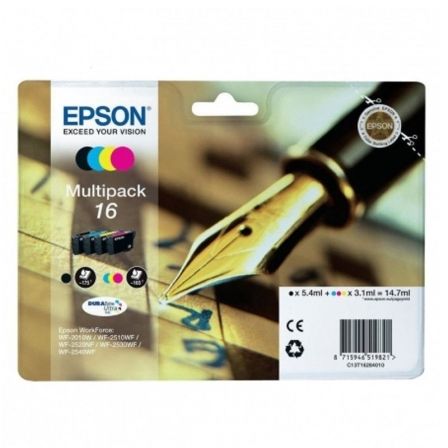 Cartucho de Tinta Original Epson nº16 Multipack/ Negro/ Cian/ Amarillo/ Magenta