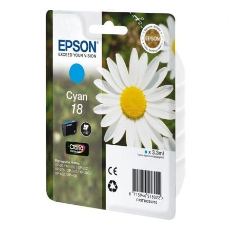 Cartucho de Tinta Original Epson nº18/ Cian