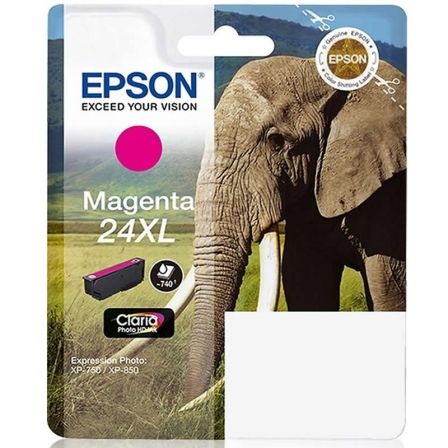 Cartucho de Tinta Original Epson nº24 XL Alta Capacidad/ Magenta