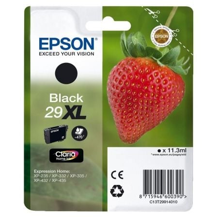 Cartucho de Tinta Original Epson nº29 XL Alta Capacidad/ Negro