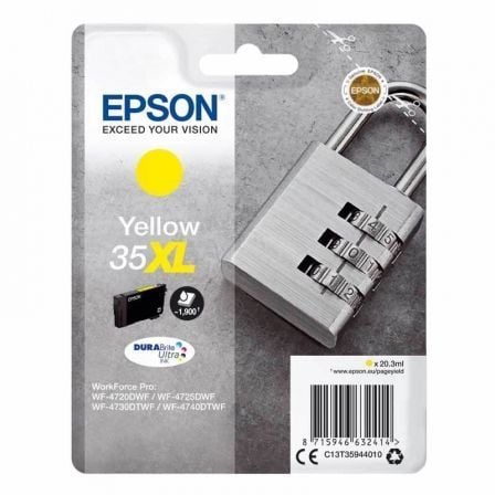 Cartucho de Tinta Original Epson nº35 XL Alta Capacidad/ Amarillo