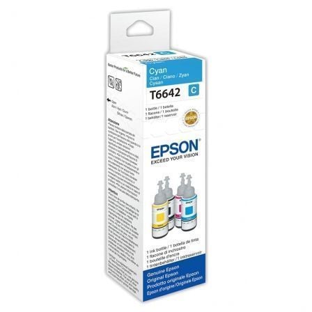 Botella de Tinta Original Epson T6642/ Cian