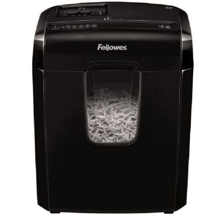 Destructora Fellowes 6C/ Corte en Partículas de 4 x 35mm/ Negra