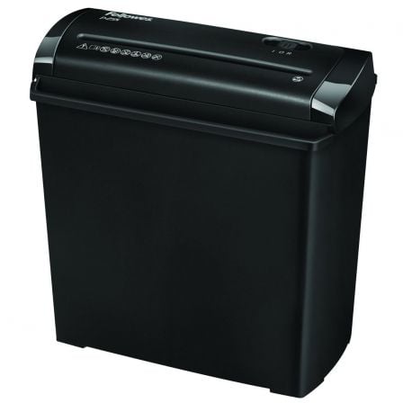 Destructora Fellowes P-25S/ Corte en Tiras de 7mm/ Negra