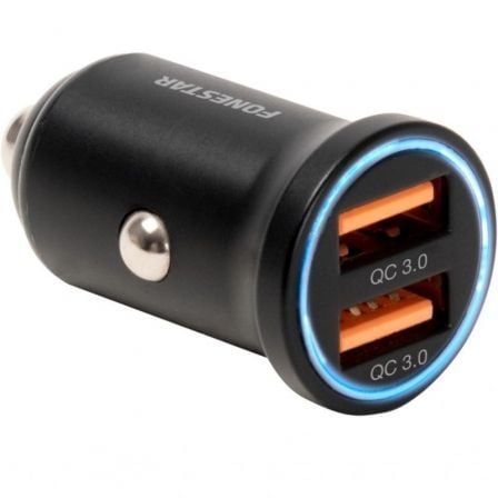 Cargador de Coche Fonestar USB-ALU2CARFAST/ 2xUSB/ 36W