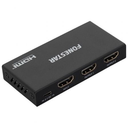 Duplicador Fonestar FO-22S2ED/ 2xHDMI Hembra - HDMI Macho