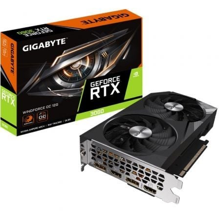 Tarjeta Gráfica Gigabyte GeForce RTX 3060 WindForce OC 12G/ 12GB GDDR6/ LHR