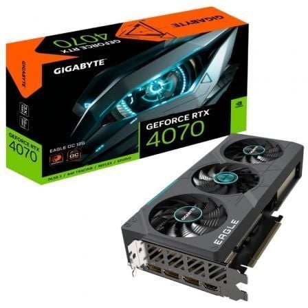 Tarjeta Gráfica Gigabyte GeForce RTX 4070 EAGLE OC 12G/ 12GB GDDR6X