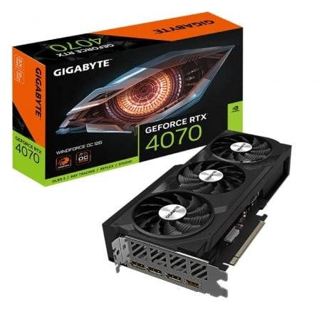 Tarjeta Gráfica Gigabyte GeForce RTX 4070 WindForce OC 12G/ 12GB GDDR6X