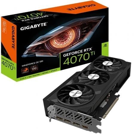 Tarjeta Gráfica Gigabyte GeForce RTX 4070 Ti WindForce OC 12G/ 12GB GDDR6X