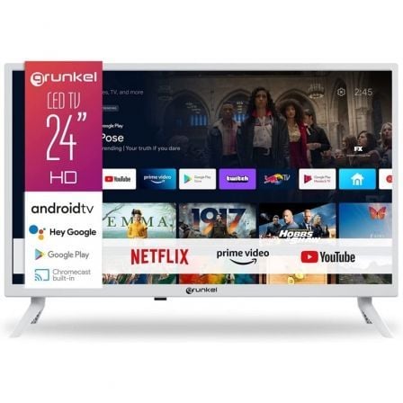 Televisor Grunkel LED-2411GOOBLANCO 24'/ HD/ Smart TV/ WiFi