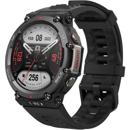 Smartwatch Huami Amazfit T-Rex 2/ Notificaciones/ Frecuencia Cardíaca/ GPS/ Negro Brasa