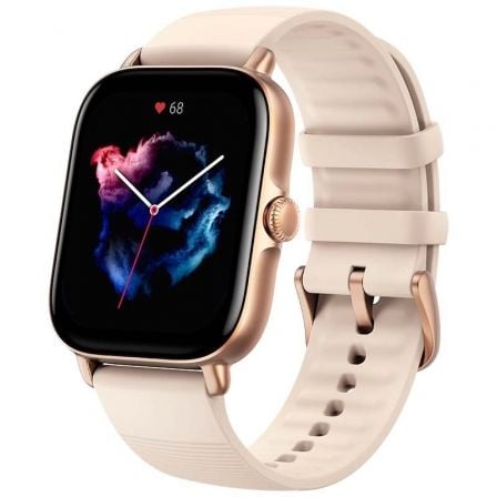 Smartwatch Huami Amazfit GTS 3/ Notificaciones/ Frecuencia Cardíaca/ GPS/ Blanco Marfil