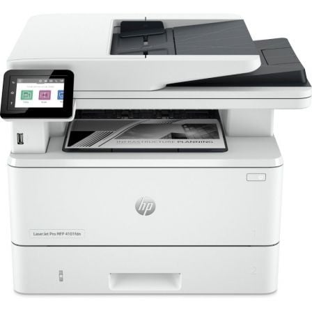 Multifunción Láser Monocromo HP Laserjet Pro 4102FDW WiFi/ Fax/ Dúplex/ Blanca