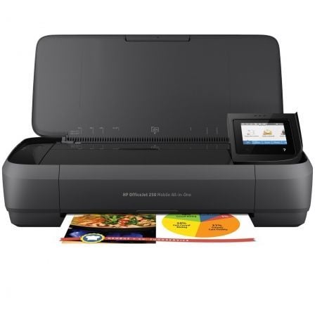 Multifunción Portátil HP Officejet 250 Mobile AIO WiFi/ Negra