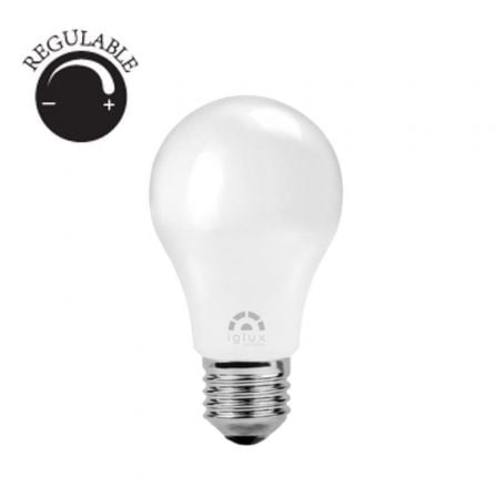 Bombilla Led Regulable Iglux XSTDIM-0927-F V2/ Casquillo E27/ 9W/ 820 Lúmenes/ 5500K