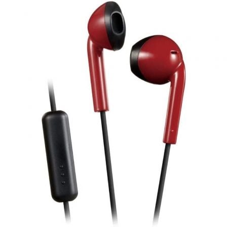 Auriculares JVC HA-F19M-RB/ con Micrófono/ Jack 3.5/ Rojos