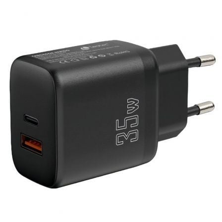 Cargador de Pared Leotec LECSPH35W2/ 1xUSB Tipo-C/ 1xUSB/ 35W