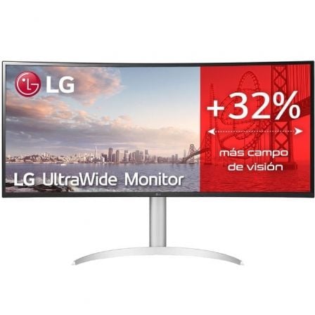 Monitor Profesional Ultrapanorámico Curvo LG UltraWide 38WQ75C-W 38'/ QHD+/ Negro y Blanco