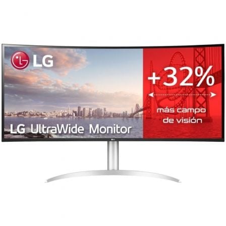 Monitor Profesional Ultrapanorámico Curvo LG 40WP95CP-W 39.7'/ 5K2K/ Multimedia/ Plata