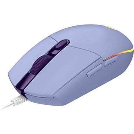 Ratón Gaming Logitech G102 Lightsync/ Hasta 8000 DPI/ Violeta