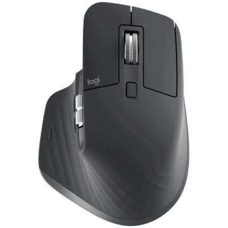 Ratón Ergonómico Inalámbrico por Bluetooth Logitech MX Master 3S/ Batería recargable/ Hasta 8000 DPI/ Grafito